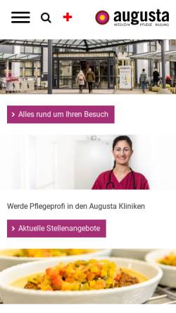 Vorschau der mobilen Webseite www.krankenhaus-hattingen.de, Evangelisches Krankenhaus Hattingen gGmbH