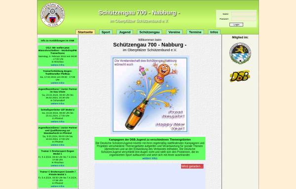 Vorschau von www.schuetzengau-nabburg.de, Oberpfälzer Schützenbund e. V. - Gau Nabburg
