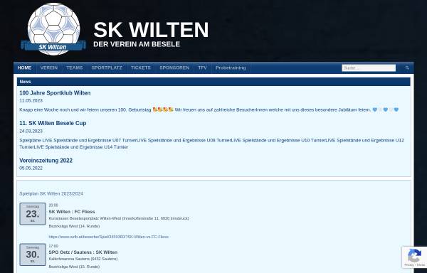 Vorschau von www.skwilten.at, SK Wilten Innsbruck