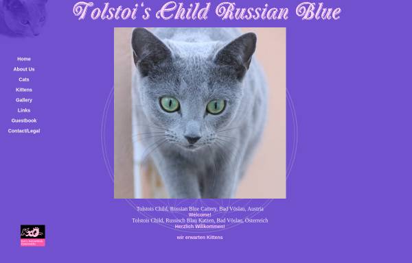Vorschau von tolstoischild.russianblue.at, Tolstoi's Child Russisch Blau ( Russian Blue )