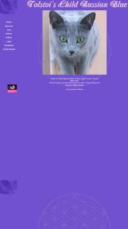 Vorschau der mobilen Webseite tolstoischild.russianblue.at, Tolstoi's Child Russisch Blau ( Russian Blue )