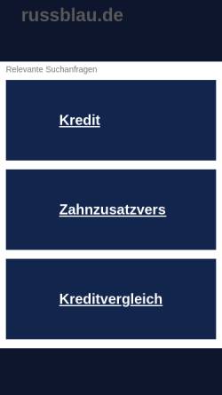 Vorschau der mobilen Webseite www.russblau.de, Von Wladlen Sividow