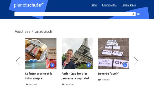 Vorschau von www.planet-schule.de, SWR Schulfernsehen: Französisch