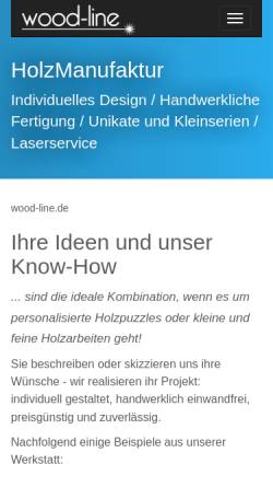 Vorschau der mobilen Webseite www.wood-line.de, HolzWerkerForum