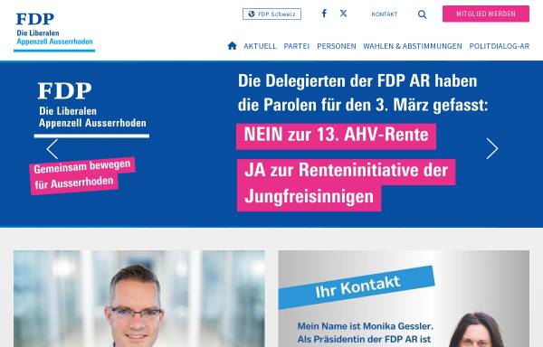 Vorschau von www.fdp-ar.ch, FDP.Die Liberalen Appenzell Ausserrhoden
