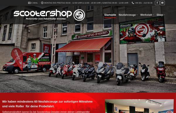 Vorschau von www.scootershop-dresden.de, Scootershop Dresden, Kotzam & Liebschner GbR