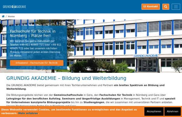 Vorschau von www.grundig-akademie.de, Business Mediation Projekt - Grundig Akademie