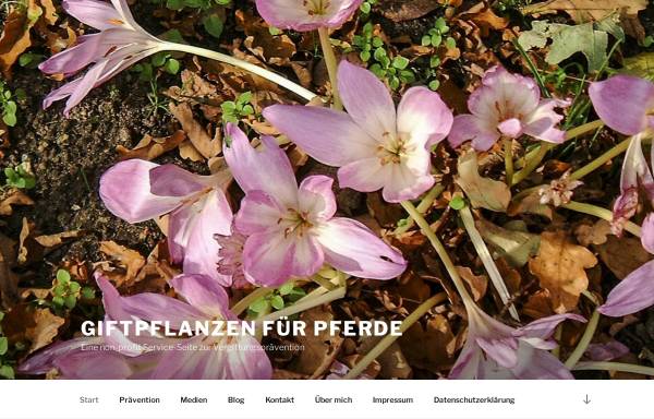 Vorschau von www.giftpflanzen-fuer-pferde.de, Giftpflanzen für Pferde, Dietbert Arnold