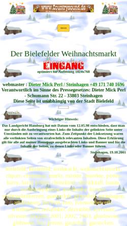 Vorschau der mobilen Webseite www.bielefelder-weihnachtsmarkt.de, Bielefelder Weihnachtsmarkt