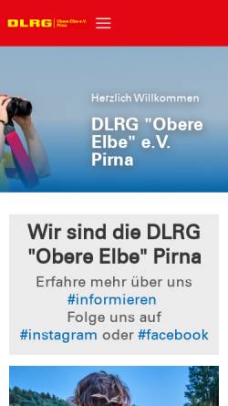 Vorschau der mobilen Webseite pirna.dlrg.de, DLRG Pirna
