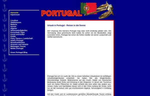 Vorschau von www.urlaub-portugal-reise.de, Portugal
