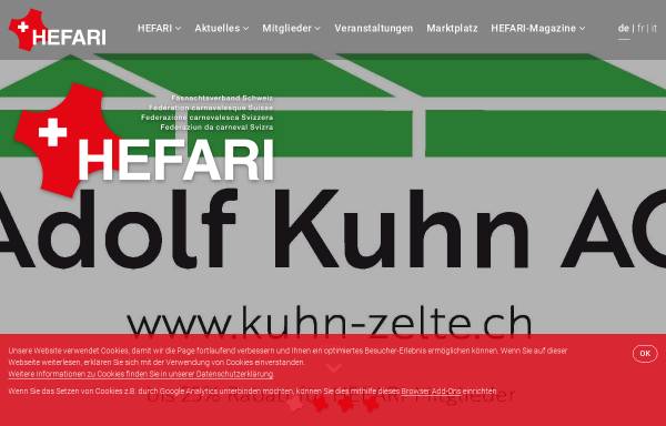 Vorschau von www.hefari.ch, Helvetischer Fasnachtsring (HEFARI)