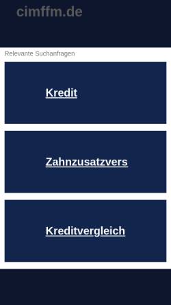 Vorschau der mobilen Webseite www.cimffm.de, CIM - Stellenmarkt