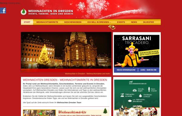 Vorschau von www.weihnachten-dresden.com, Dresden Alle Weihnachtsmärkte in Dresden