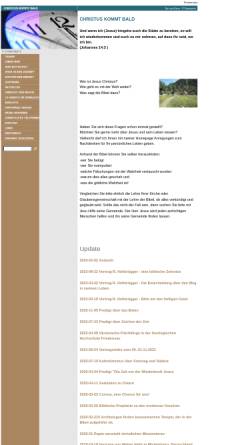Vorschau der mobilen Webseite www.christus-kommt-bald.de, Holtbrügger, Roland - Christus kommt bald