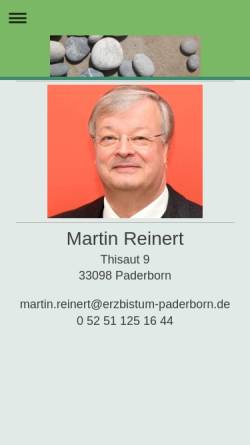 Vorschau der mobilen Webseite www.martin-reinert.de, Reinert, Martin