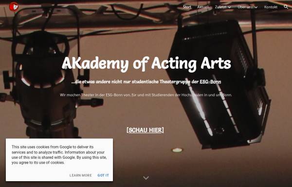 Vorschau von www.akademytheater.de, Bonn, AKademy of Acting Arts