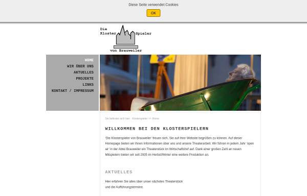 Vorschau von www.klosterspieler.de, Frechen, Klosterspieler von Brauweiler
