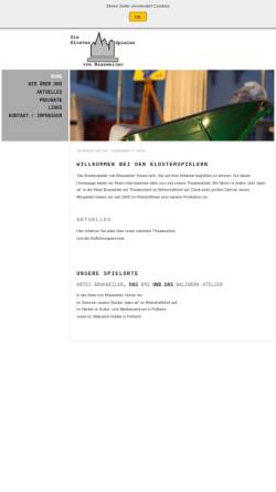 Vorschau der mobilen Webseite www.klosterspieler.de, Frechen, Klosterspieler von Brauweiler