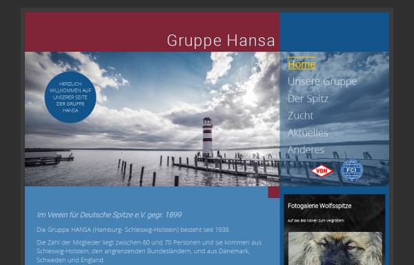 Vorschau von www.spitze-hansa.de, Gruppe Hansa des Vereins für Deutsche Spitze e.V.