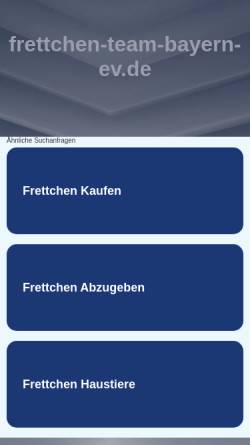 Vorschau der mobilen Webseite www.frettchen-team-bayern-ev.de, Frettchen Team Bayern e.V.