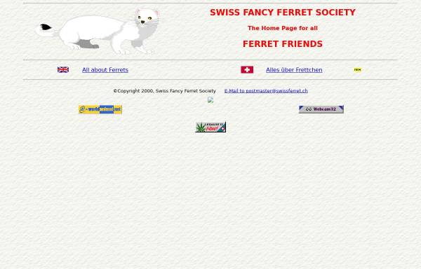 Vorschau von www.swissferret.ch, Schweizer Frettchen-Freunde