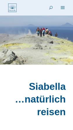 Vorschau der mobilen Webseite www.siabella.de, Siabella