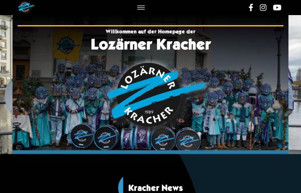 Vorschau von www.kracher.ch, Guuggenmusig Lozärner Kracher