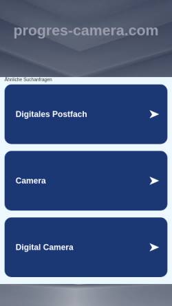 Vorschau der mobilen Webseite www.progres-camera.com, Jenoptik Laser, Optik, Systeme GmbH - ProgRes