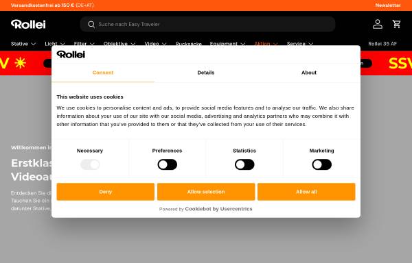Vorschau von www.rollei.de, Rollei GmbH & Co. KG