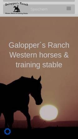 Vorschau der mobilen Webseite galoppers-ranch.de, Galoppers Ranch