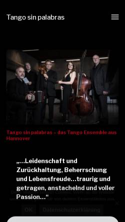 Vorschau der mobilen Webseite tangosinpalabras.de, Tango sin palabras