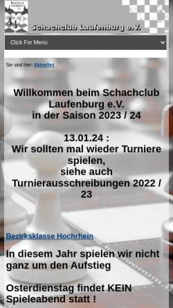 Vorschau der mobilen Webseite sc-laufenburg.de, Schachclub Laufenburg