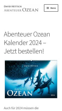 Vorschau der mobilen Webseite www.abenteuer-ozean.de, Hettich, David