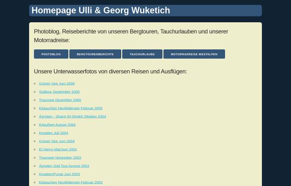 Vorschau von www.wuketich.at, Wuketich, Ulli und Georg