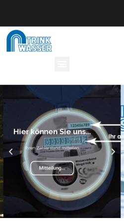 Vorschau der mobilen Webseite www.wbvwingst.de, Wasserbeschaffungsverband Wingst