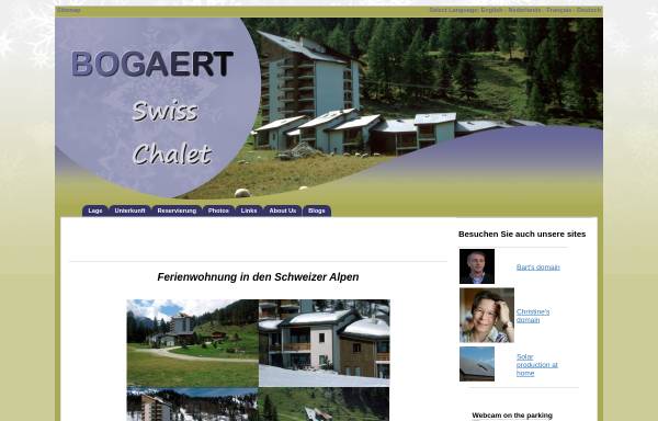 Vorschau von www.bogaert.com, Ferienhaus der Familie Bogaert
