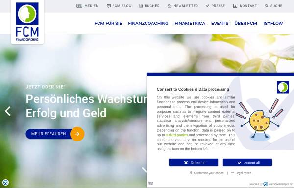 Vorschau von www.fcm-coaching.de, FCM Finanz Coaching, Inh. Dipl.-Psych. Monika Müller