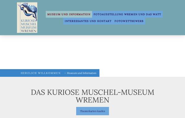 Vorschau von www.muschel-museum-wremen.de, Kurioses Muschel-Museum Wremen e.V.