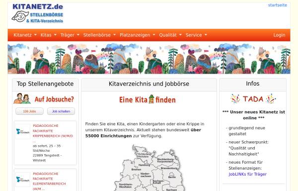 Vorschau von www.kitanetz.de, Berliner Kita-Verzeichnis