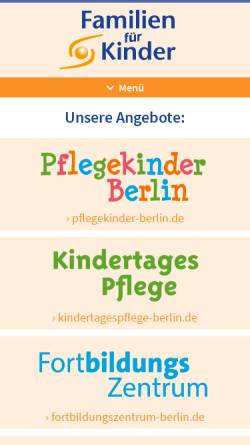 Vorschau der mobilen Webseite www.familien-fuer-kinder.de, Familien für Kinder gGmbH
