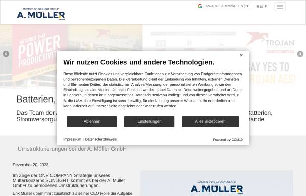 Vorschau von www.batterien-mueller.de, A. Müller GmbH Primstal