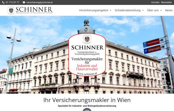 Vorschau von www.schinner.at, Schinner Vermögenstreuhand- und Versicherungsberatungs GmbH