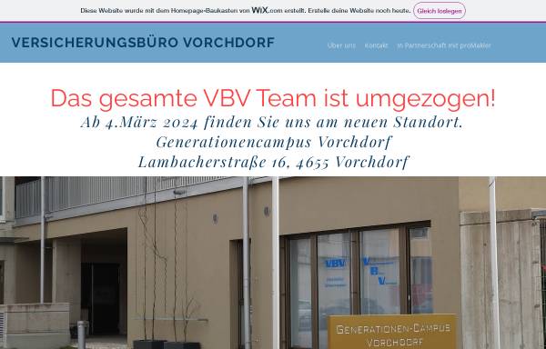 Vorschau von www.vbvorchdorf.at, Versicherungs-Büro-Vorchdorf OEG