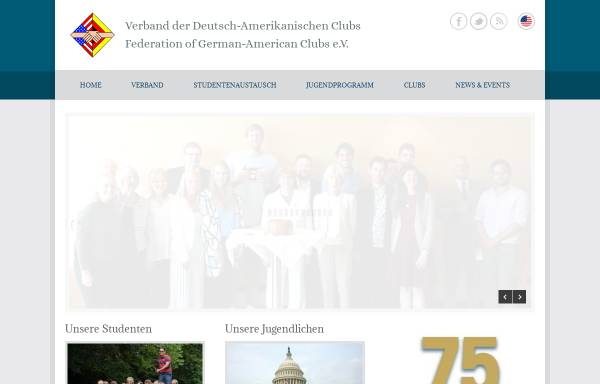 Vorschau von www.vdac.de, Verband der Deutsch-Amerikanischen Clubs e.V.