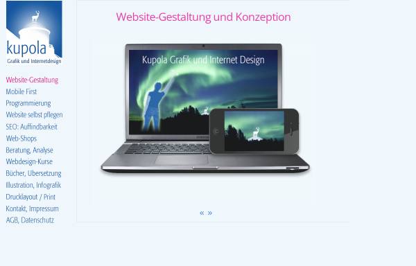 Vorschau von www.kupola.de, Kupola Grafik und Internetdesign