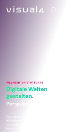 Vorschau der mobilen Webseite visual4.de, Sindlinger Plessner Schimpf GbR