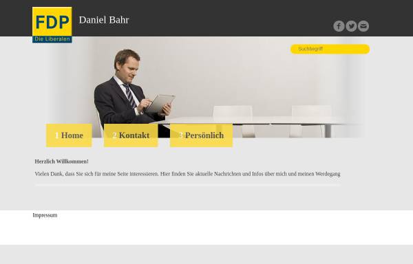 Vorschau von www.daniel-bahr.de, Bahr, Daniel