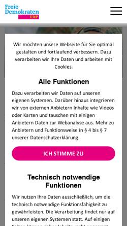 Vorschau der mobilen Webseite www.sebastian-koerber.de, Körber, Sebastian (MdB)