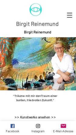 Vorschau der mobilen Webseite www.birgit-reinemund.de, Reinemund, Dr. Birgit